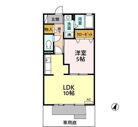 グレースドエル（101） 間取り図画像