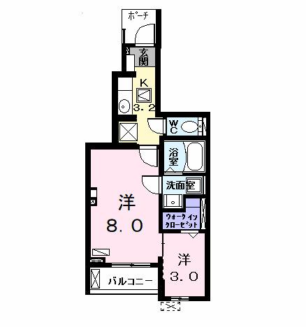 アルドーレ（Ａｒｄｏｒｅ）（102） 間取り図画像