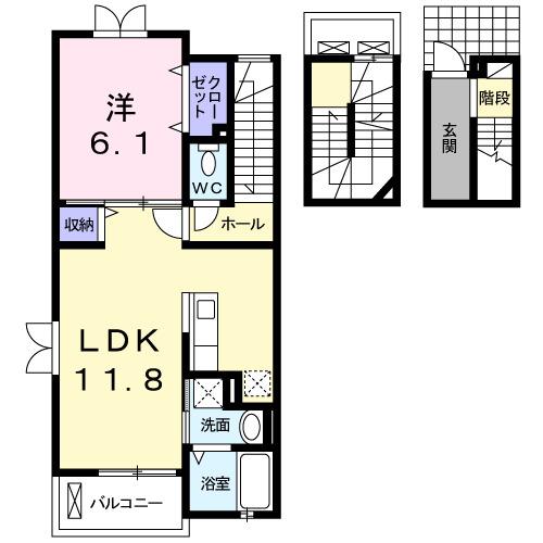 グラース（303） 間取り図画像
