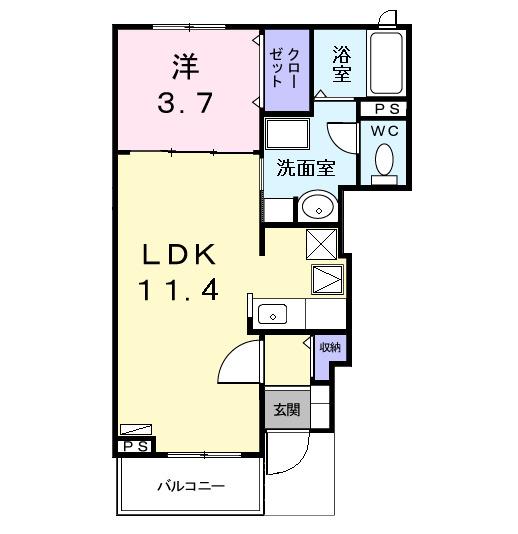 ファミ−ル中野　Ⅱ（102） 間取り図画像