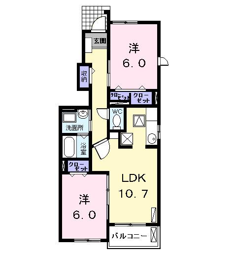 ミッサリオ（101） 間取り図画像