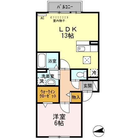 ファミールシミズ　Ｓ（103） 間取り図画像