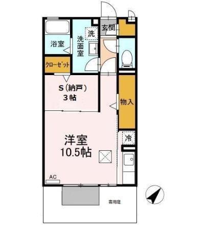 レセンテ鶴が沢Ⅱ（103） 間取り図画像