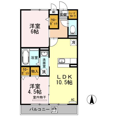 カーサ　エスペランサⅡ（302） 間取り図画像
