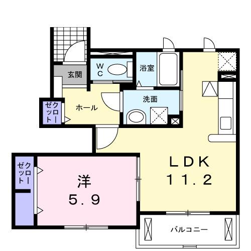 アンダンテ＝モンテ・ウノ（102） 間取り図画像