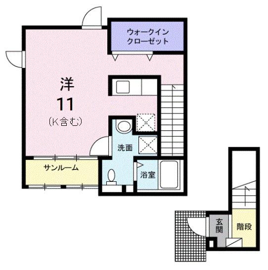 ファシェーネ（201） 間取り図画像