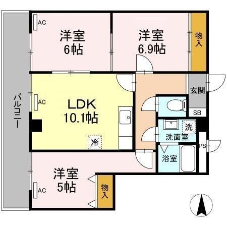 ロイメント名駅（801） 間取り図画像