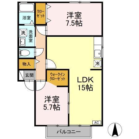ハイムＫ.Ｍ（201） 間取り図画像