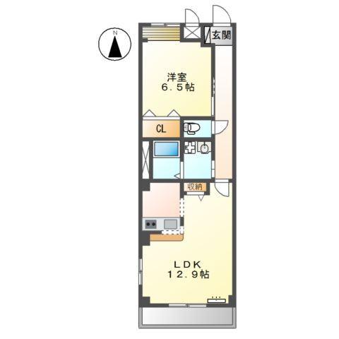 ユーハウスⅦ 間取り図画像