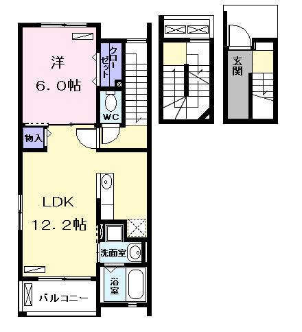 ブリッサ港西Ⅱ（305） 間取り図画像