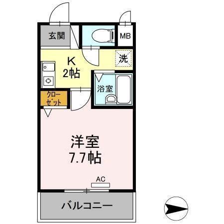 ラフィネ高峯（203） 間取り図画像