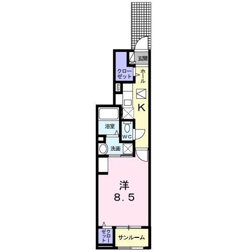グランドソレーユ菅田（102） 間取り図画像