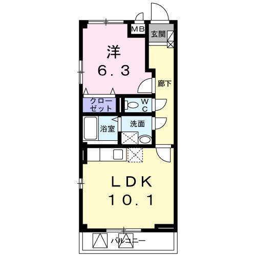 ルミエール名東（405） 間取り図画像
