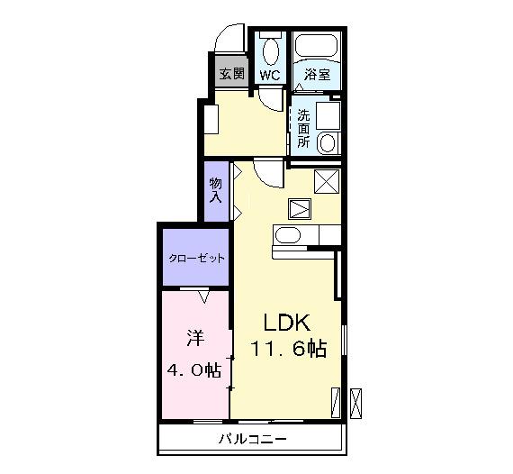 ソレイユ　Ｎ（101） 間取り図画像