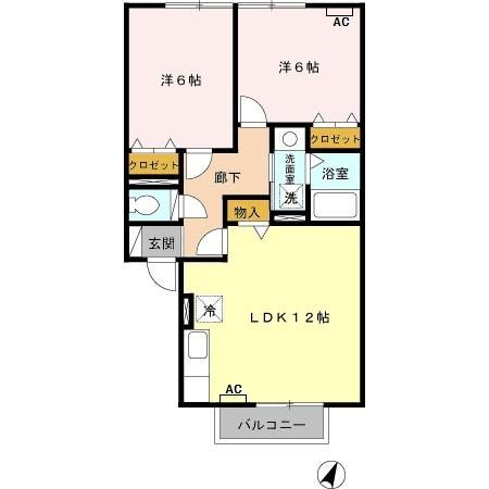 プレストンズ伍番館（203） 間取り図画像