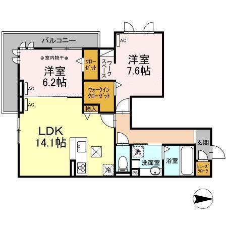 グランドゥール（102） 間取り図画像
