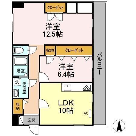 ラフィネ高峯（601） 間取り図画像