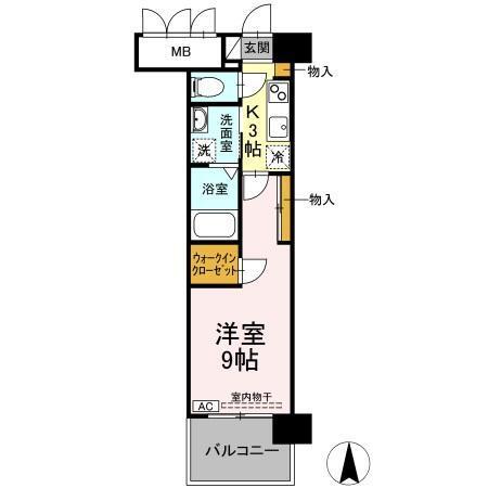 グランドソレイユ名駅（0802） 間取り図画像