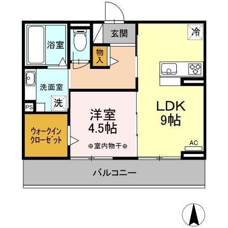 メルベーユ（202） 間取り図画像