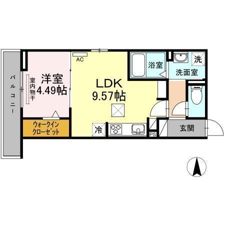 エスポワール星崎（105） 間取り図画像