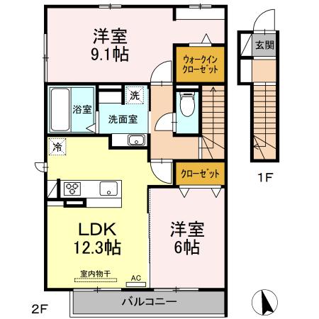 グランツⅡ（202） 間取り図画像