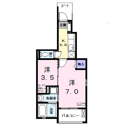 ＫＴ・ＰＬＡＣＥ（101） 間取り図画像