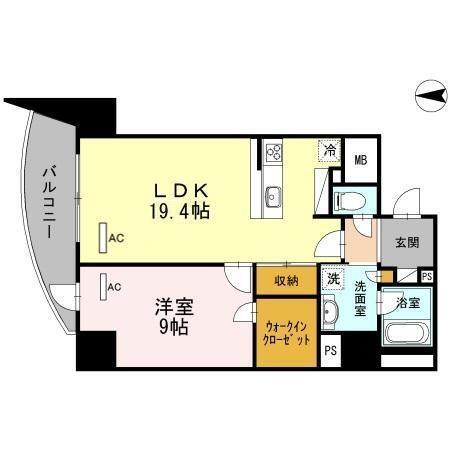 Ｂｌａｎｃａｓａ　久屋大通（1002） 間取り図画像