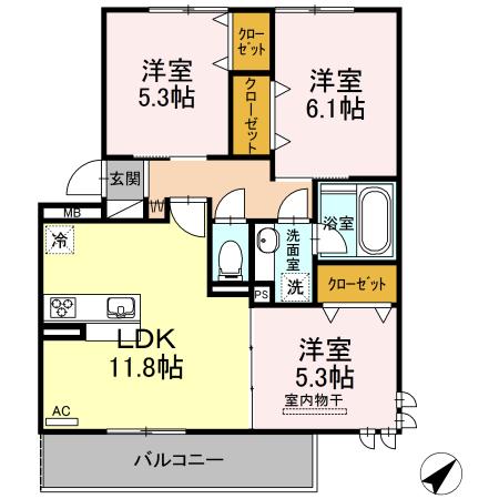 アリエッタ（301） 間取り図画像