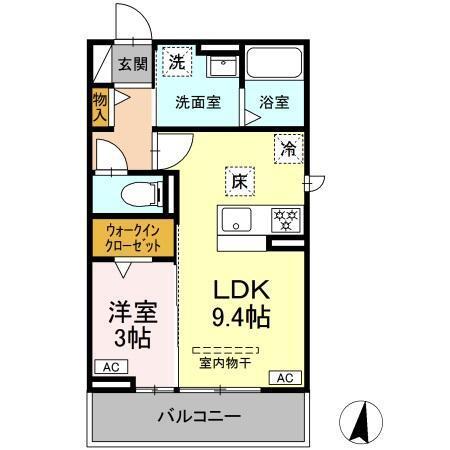 プレタクチュール中根町（101） 間取り図画像