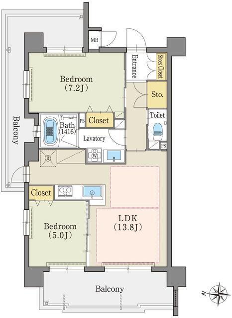 テラッツァ白壁（107） 間取り図画像