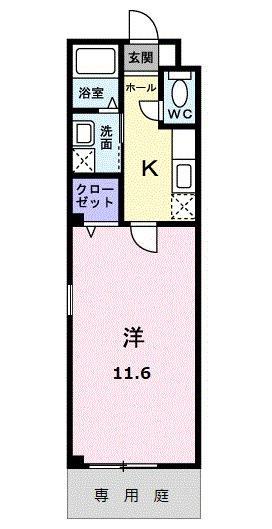 バイオレット（102） 間取り図画像