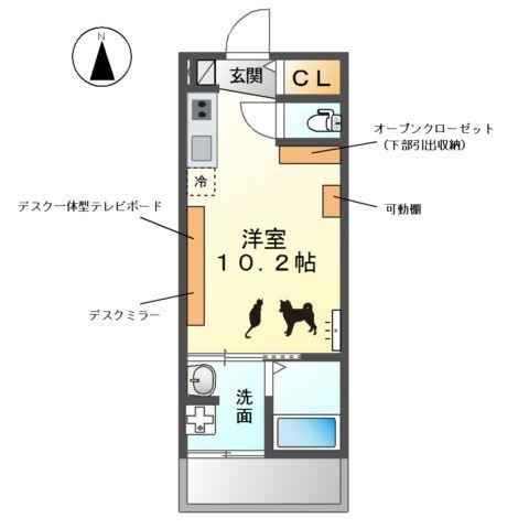 ウエストウイングⅤ（ファイブ） 間取り図画像