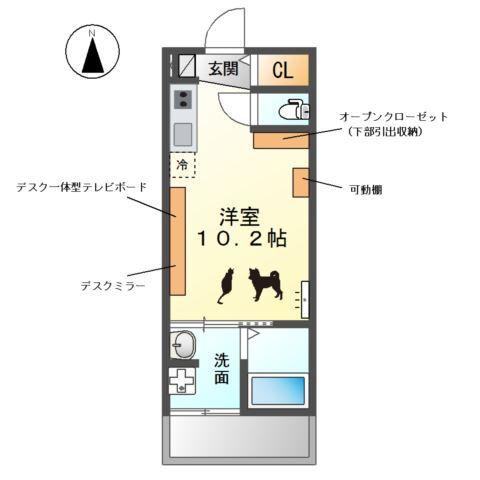 ウエストウイングⅤ（ファイブ） 間取り図画像
