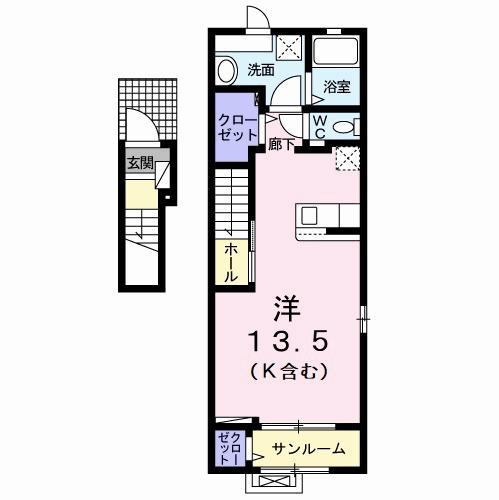 パークサイド白土Ⅱ（201） 間取り図画像