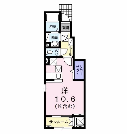 パークサイド白土Ⅱ（103） 間取り図画像