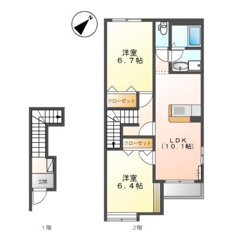 プリオール椿 間取り図画像