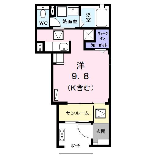 ｉｚｕｍｉ１（イズミ１）（102） 間取り図画像