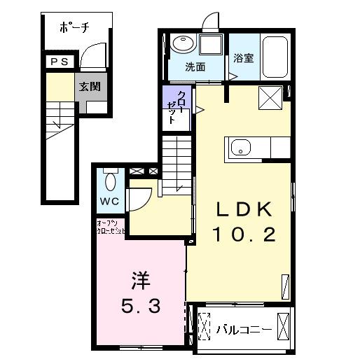 ブリーズ（201） 間取り図画像