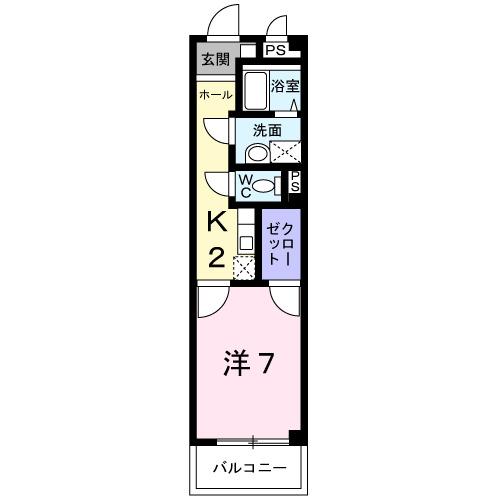 コーポ鏡（301） 間取り図画像