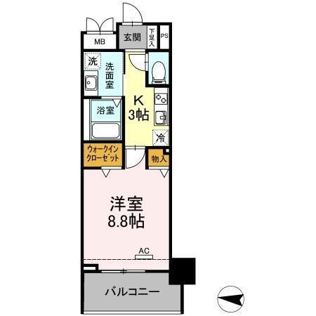 Ｌ'ＥＮＶＯＬ　ＭＥＩＥＫＩ（0710） 間取り図画像