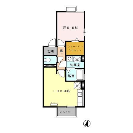 セジュール里（201） 間取り図画像