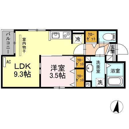 ｃａｓｓｅｒ（ｷｬｯｾ）（203） 間取り図画像
