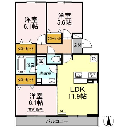 エレンシア（202） 間取り図画像