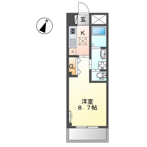 サンプレス八筋 間取り図画像