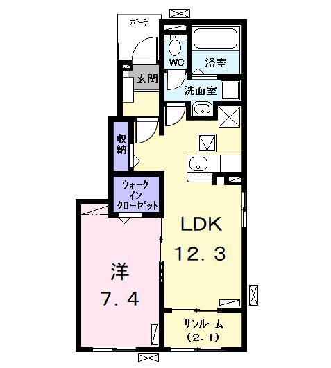 クラヴィーアⅤ（101） 間取り図画像