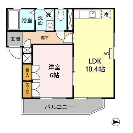 メゾン ド エリシオン（302） 間取り図画像