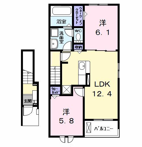 ボンシャンス（202） 間取り図画像