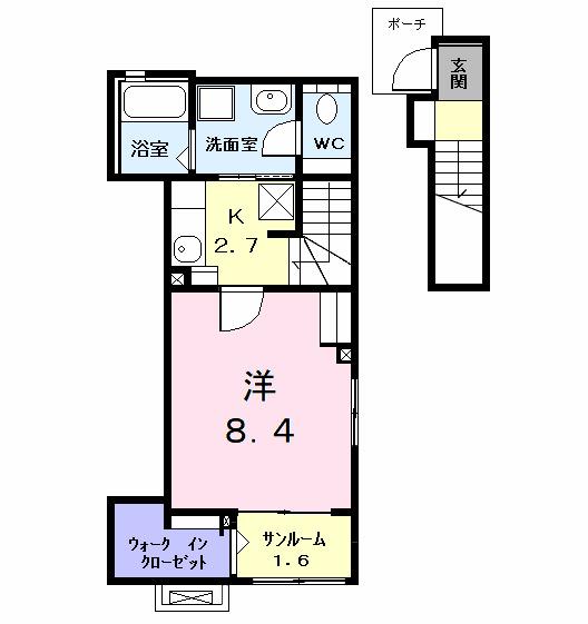メゾン　ピアストリー（201） 間取り図画像