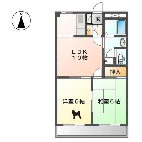 トゥインクル 間取り図画像