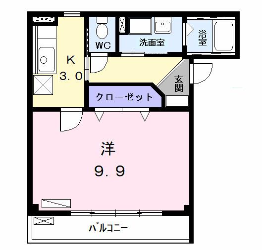 マルトピア九重Ⅱ（201） 間取り図画像